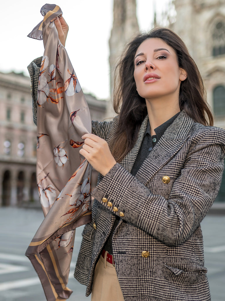 Cotton Flowers Scarf