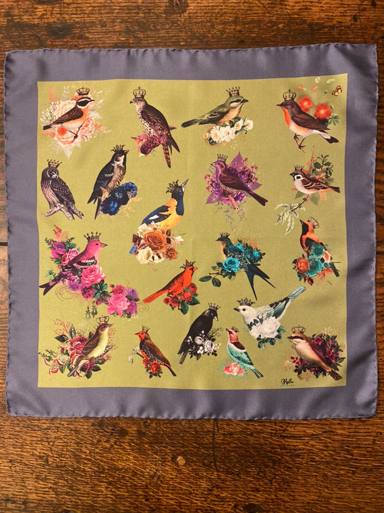 Exotic Birds Pocket Square