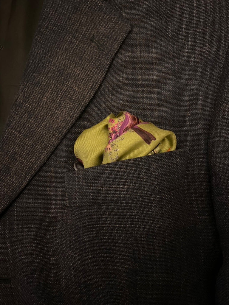 Exotic Birds Pocket Square
