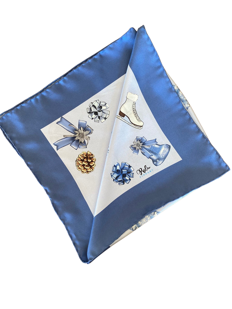 Frozen Elegance Pocket Square