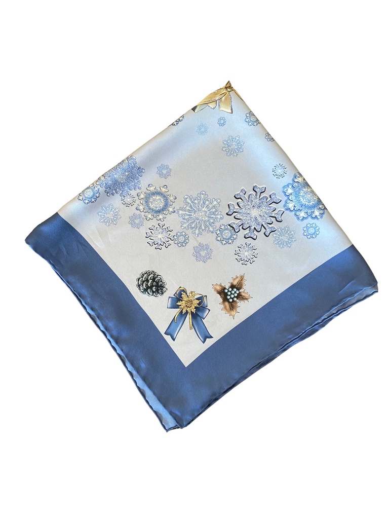 Frozen Elegance Pocket Square