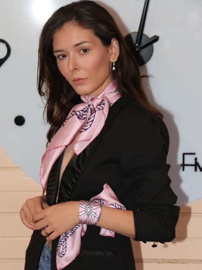 Nautical Chic Pink Neckerchief