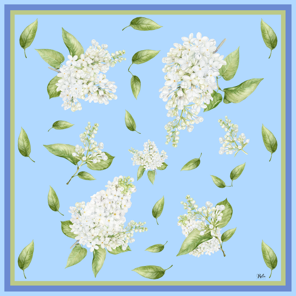 White Lilac Scarf