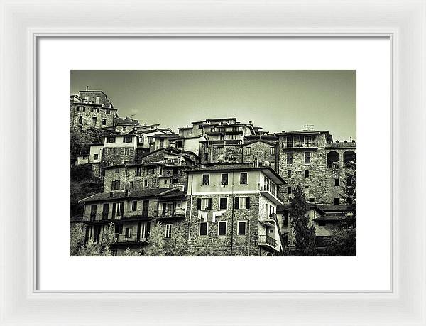 Apricale Italy - Framed Print