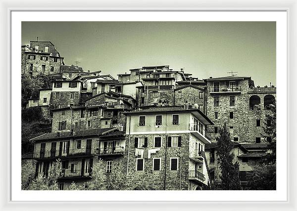 Apricale Italy - Framed Print