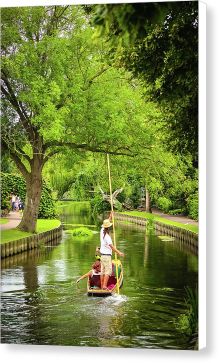 Gondola Ride Down The River - Canvas Print