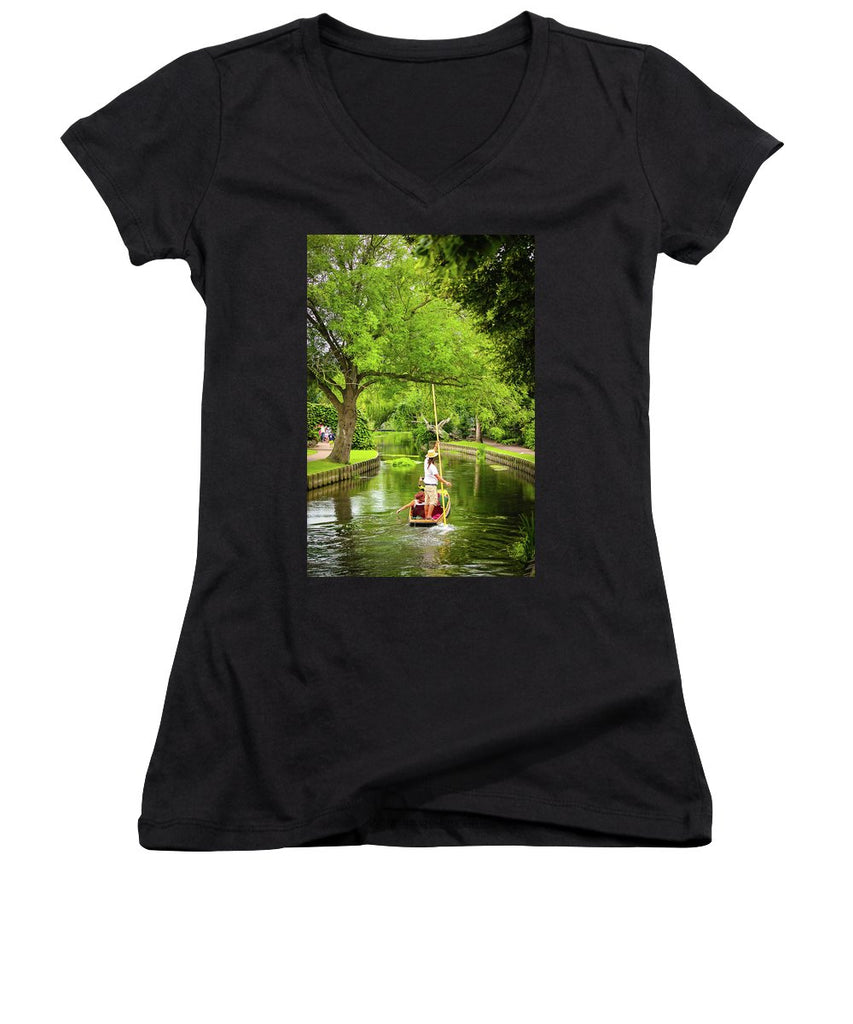 Gondola Ride Down The River - Women's V-Neck