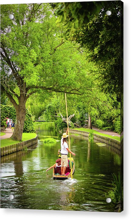 Gondola Ride Down The River - Acrylic Print