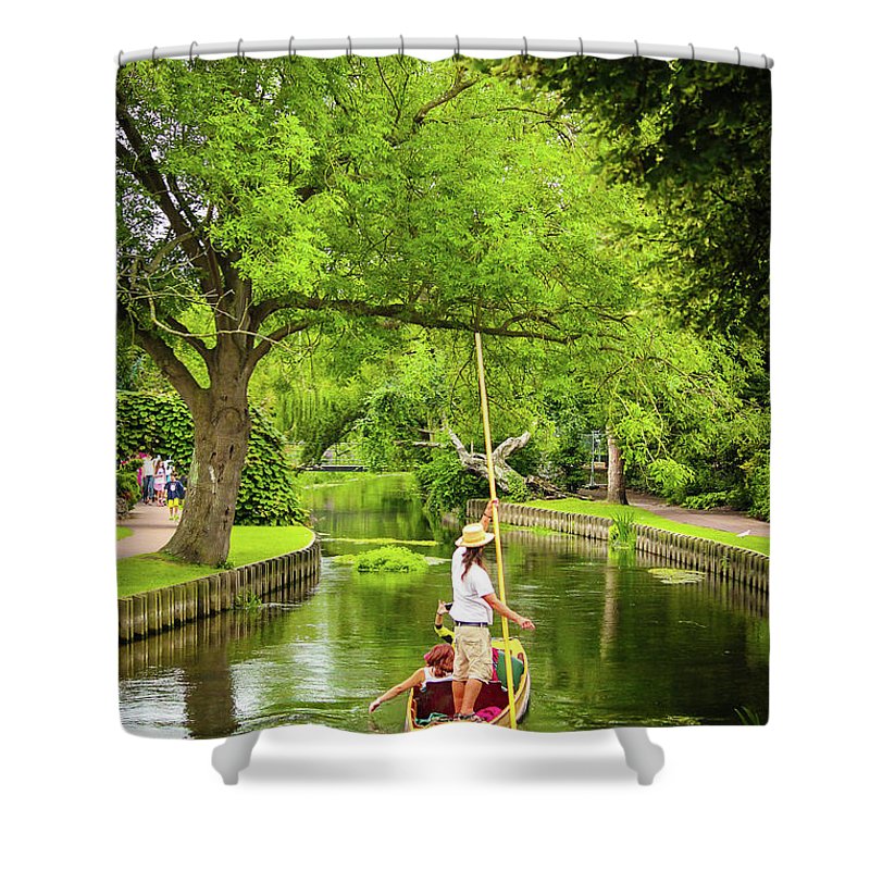 Gondola Ride Down The River - Shower Curtain