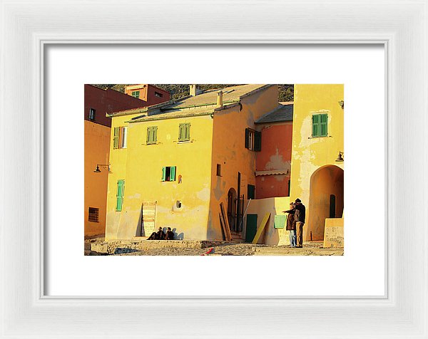 Under The Ligurian Sun - Framed Print