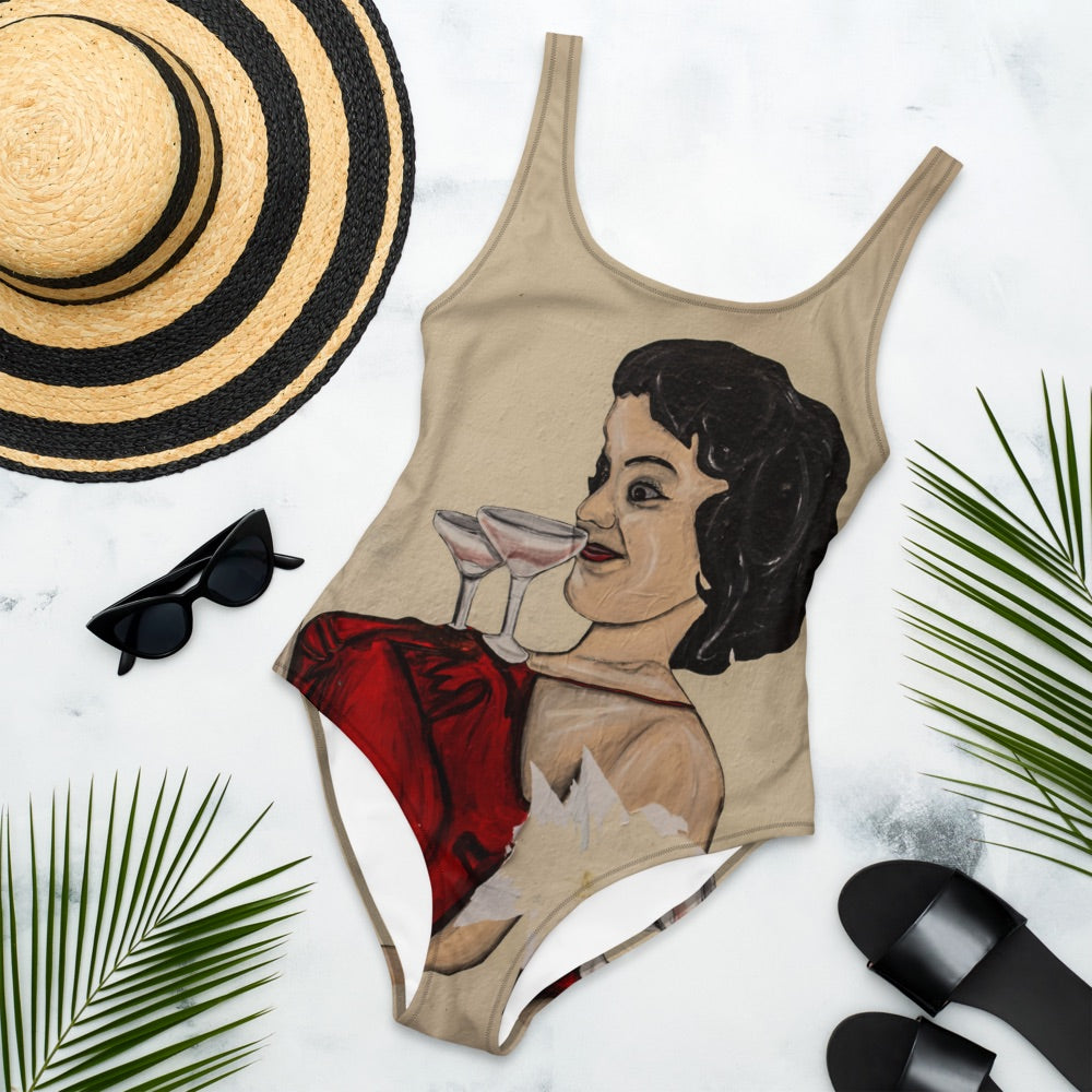 Cocktail on the Beach One Piece Swimwear