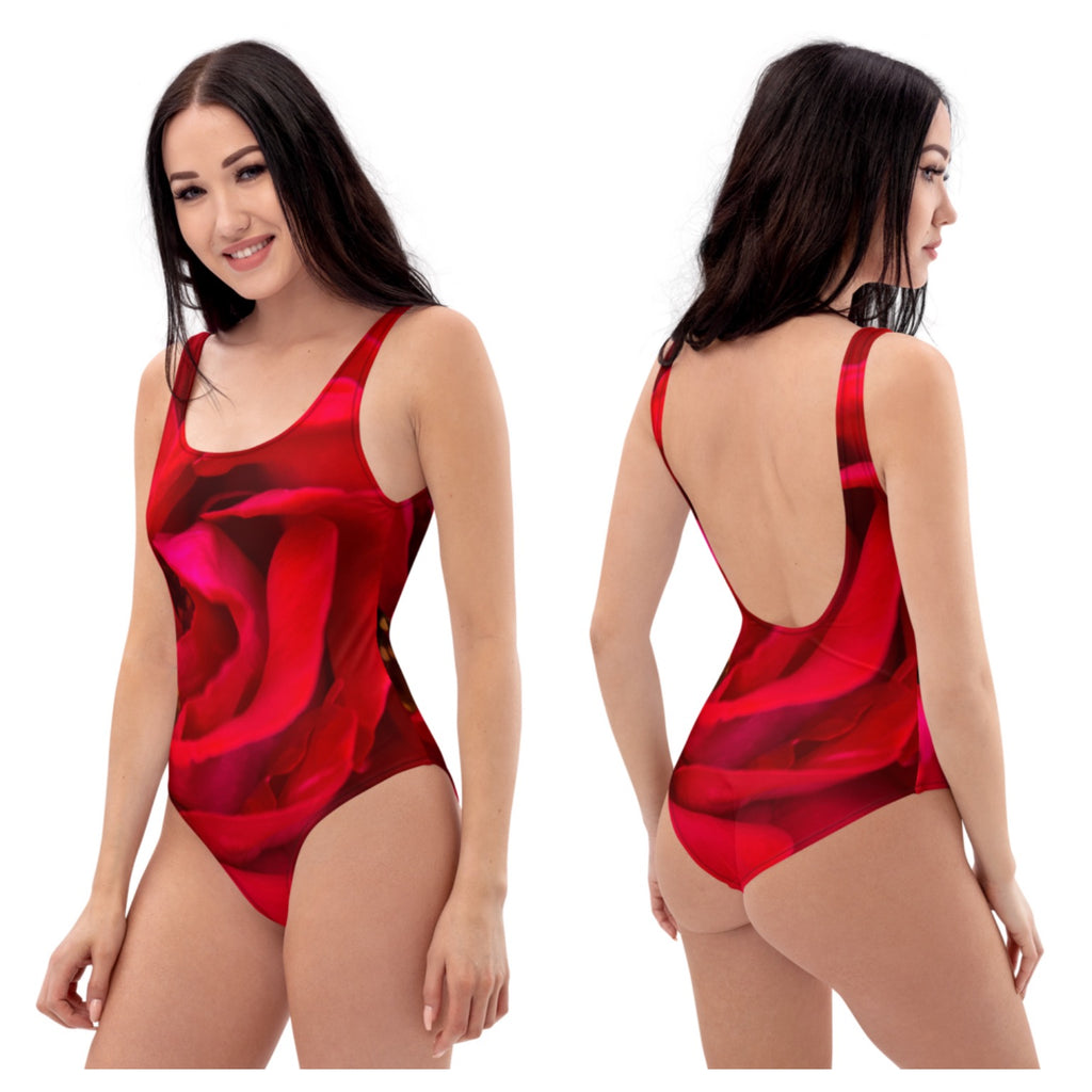 Passionate Deep Red One Piece Swimwear