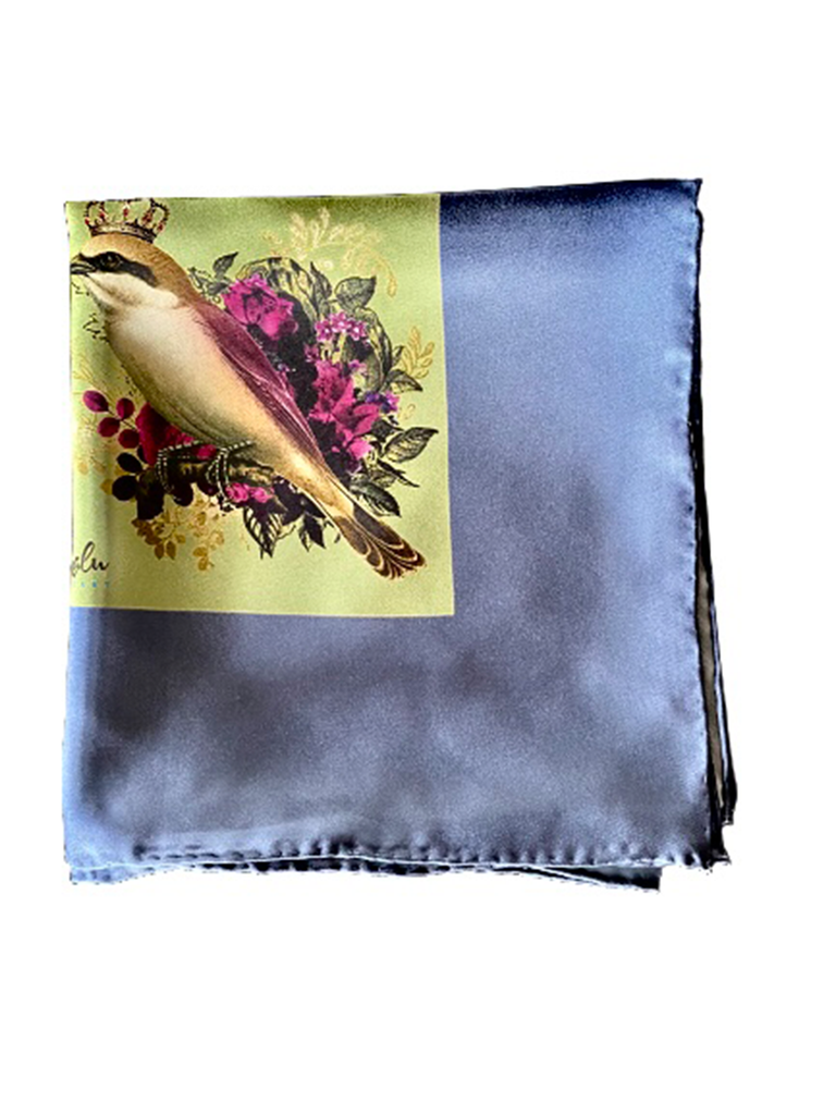 'Exotic Birds' Silk Scarf