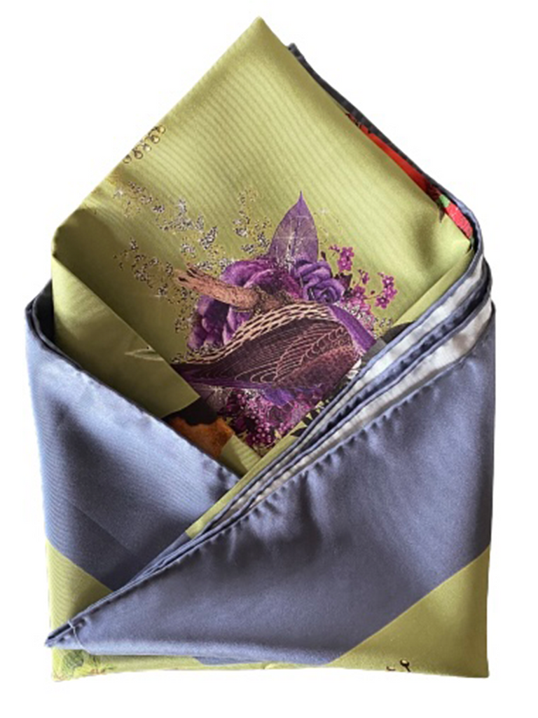 'Exotic Birds' Silk Scarf