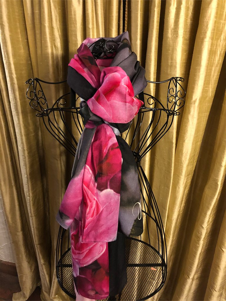 'The Scent of roses' scarf