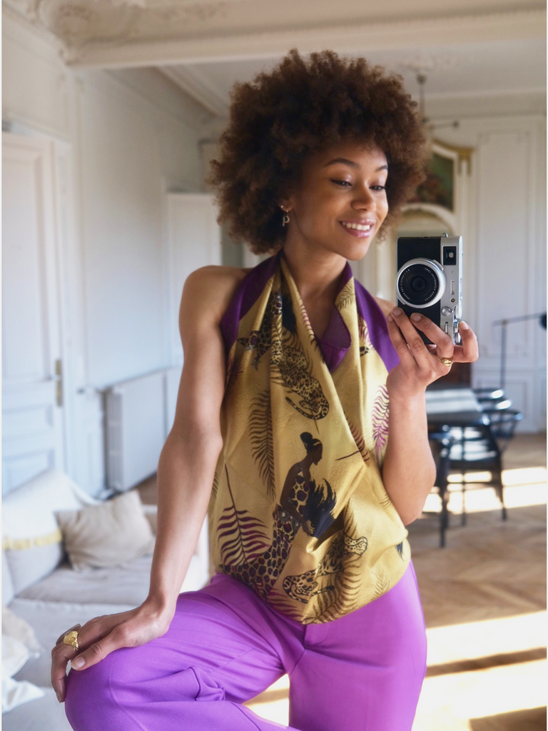 'African Splendour' Silk Scarf