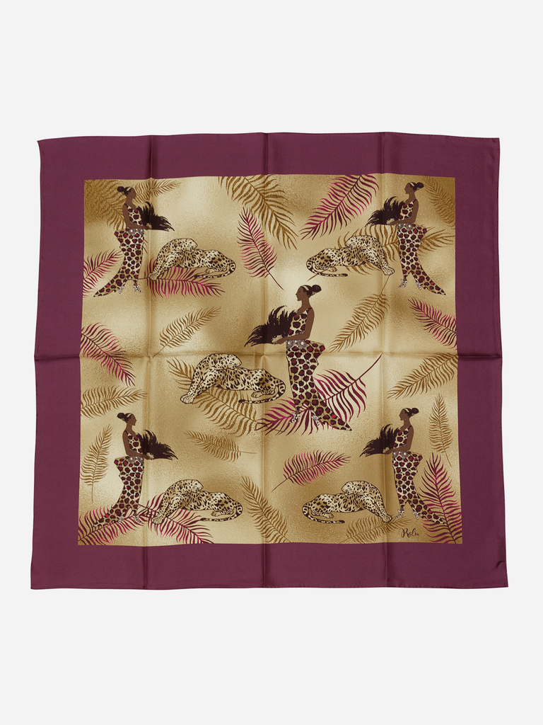 'African Splendour' Silk Scarf