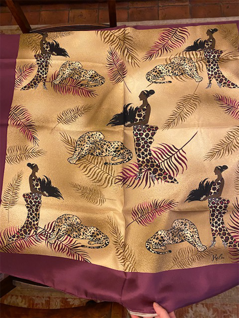 'African Splendour' Silk Scarf