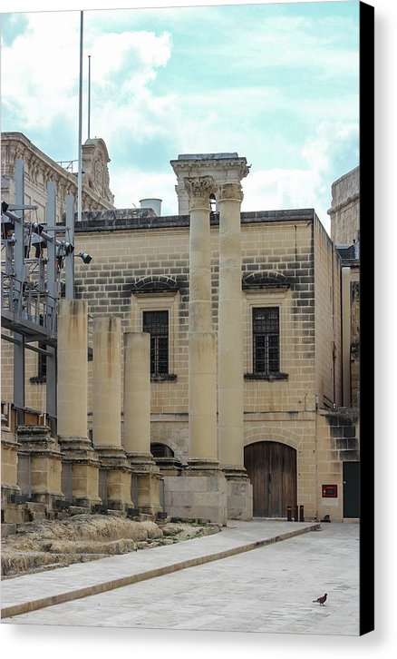 A Glimpse Of Valetta Malta - Canvas Print