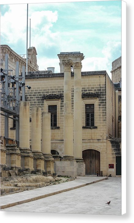 A Glimpse Of Valetta Malta - Canvas Print