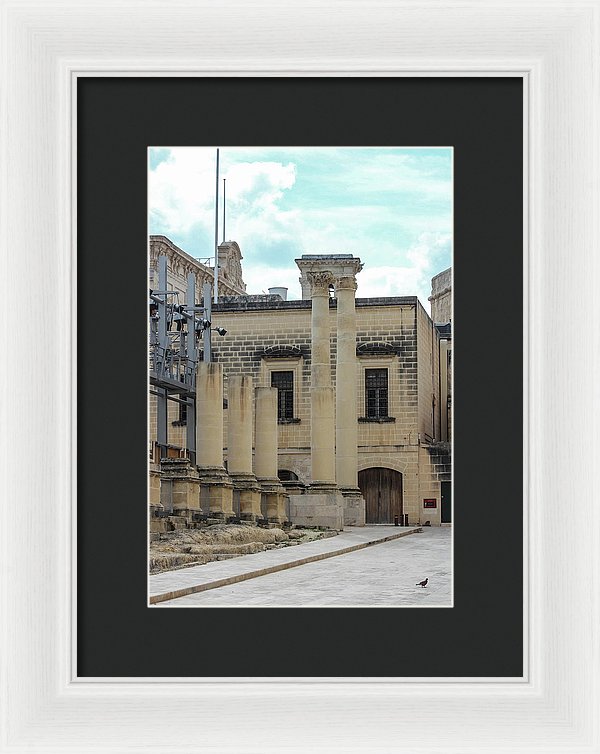 A Glimpse Of Valetta Malta - Framed Print