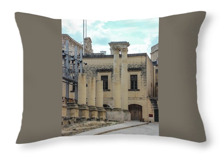 A Glimpse Of Valetta Malta - Throw Pillow