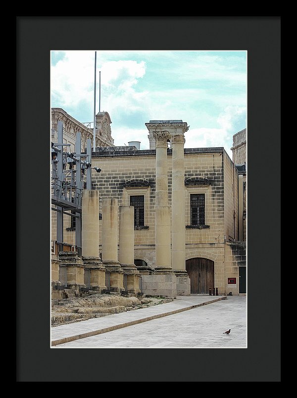 A Glimpse Of Valetta Malta - Framed Print