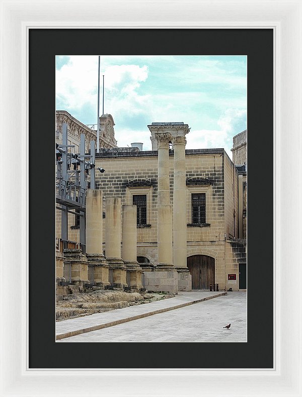 A Glimpse Of Valetta Malta - Framed Print