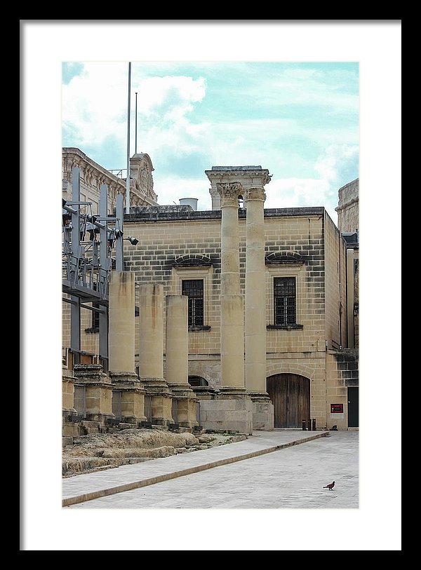 A Glimpse Of Valetta Malta - Framed Print