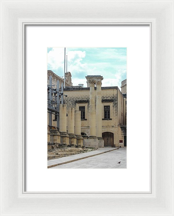 A Glimpse Of Valetta Malta - Framed Print