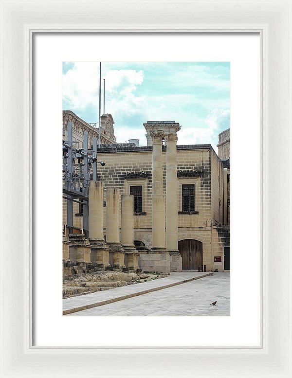 A Glimpse Of Valetta Malta - Framed Print