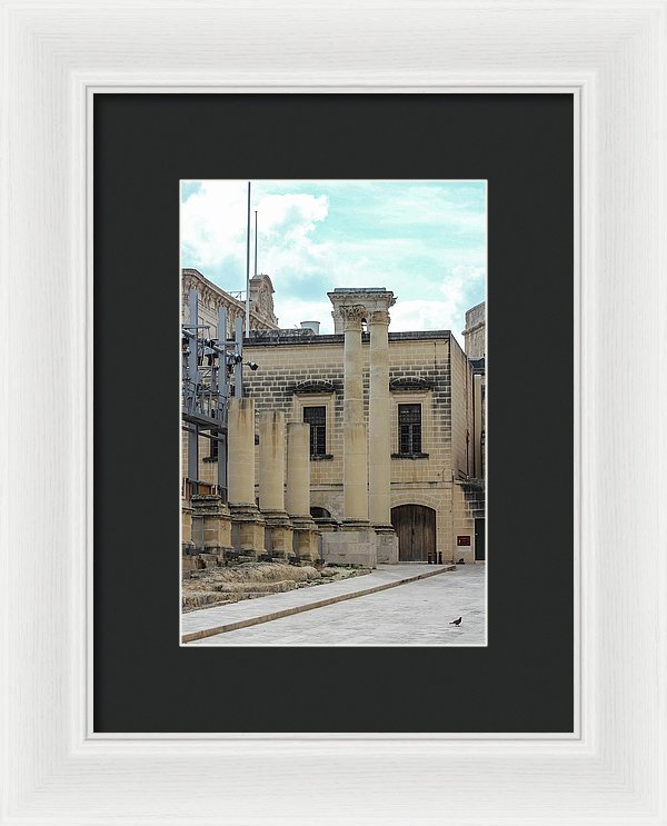 A Glimpse Of Valetta Malta - Framed Print