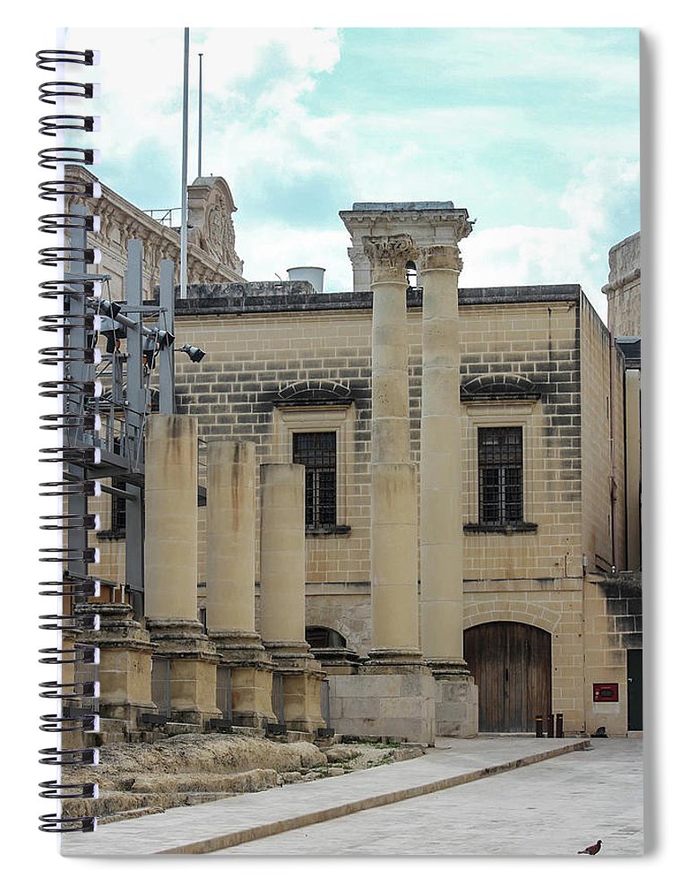 A Glimpse Of Valetta Malta - Spiral Notebook