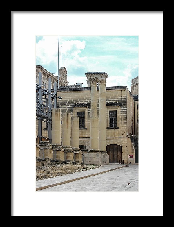 A Glimpse Of Valetta Malta - Framed Print