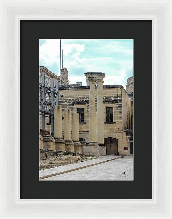 A Glimpse Of Valetta Malta - Framed Print