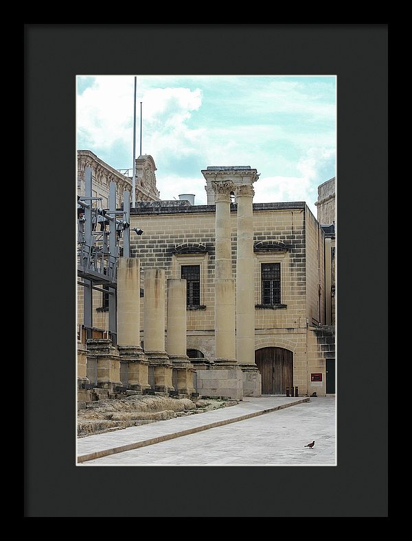 A Glimpse Of Valetta Malta - Framed Print