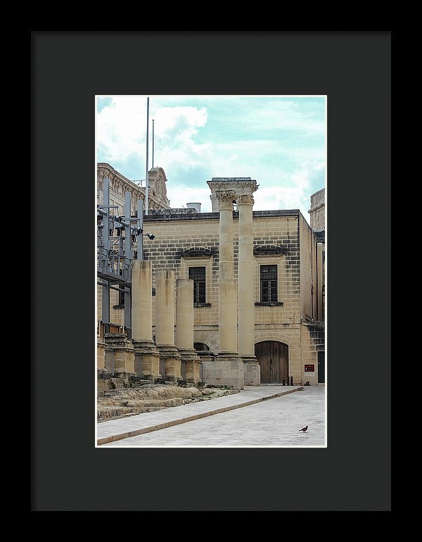 A Glimpse Of Valetta Malta - Framed Print