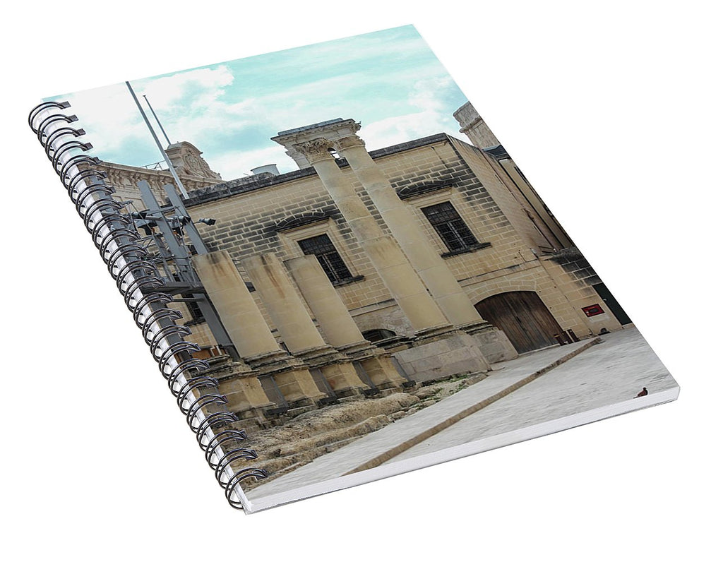 A Glimpse Of Valetta Malta - Spiral Notebook