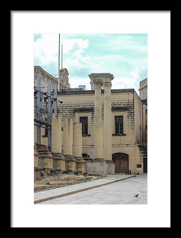 A Glimpse Of Valetta Malta - Framed Print