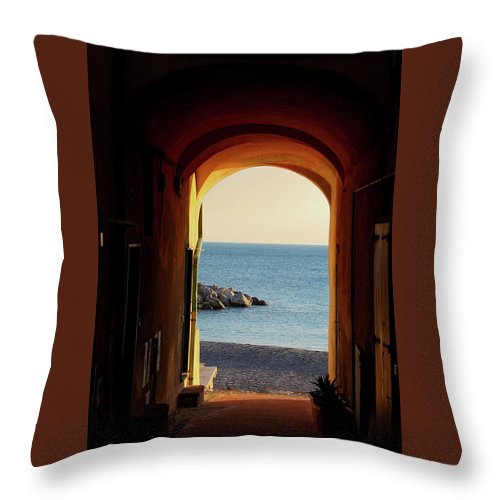 A Piece Of Liguria Coast - Throw Pillow