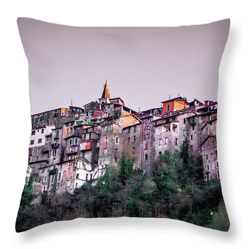 Apricale Italy - Throw Pillow