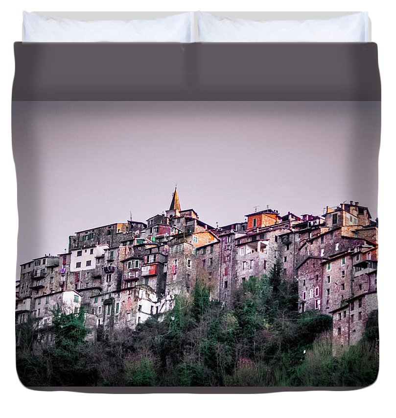 Apricale Italy - Duvet Cover