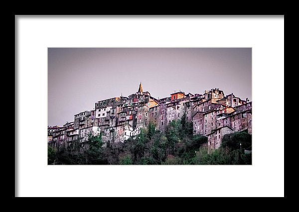 Apricale Italy - Framed Print