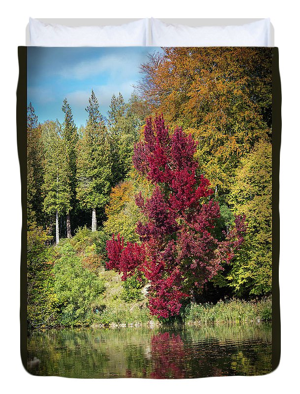 Autumnal View In Belgium - Duvet Cover