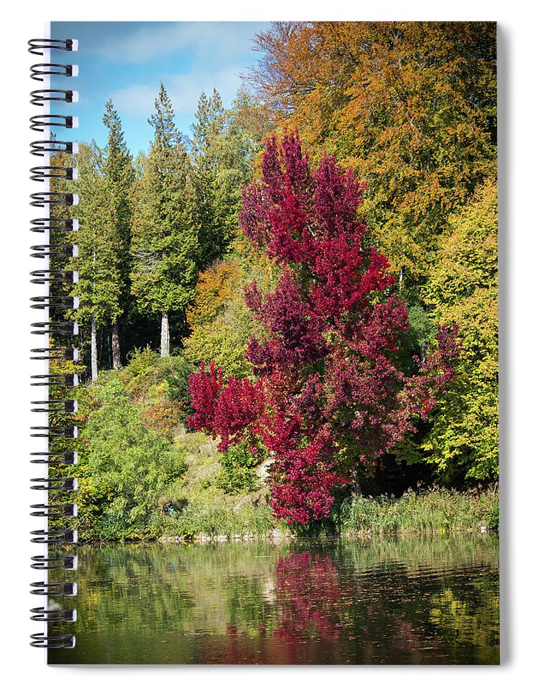 Autumnal View In Belgium - Spiral Notebook