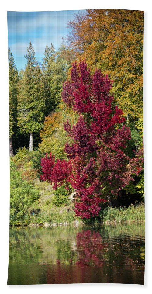 Autumnal View In Belgium - Bath Towel