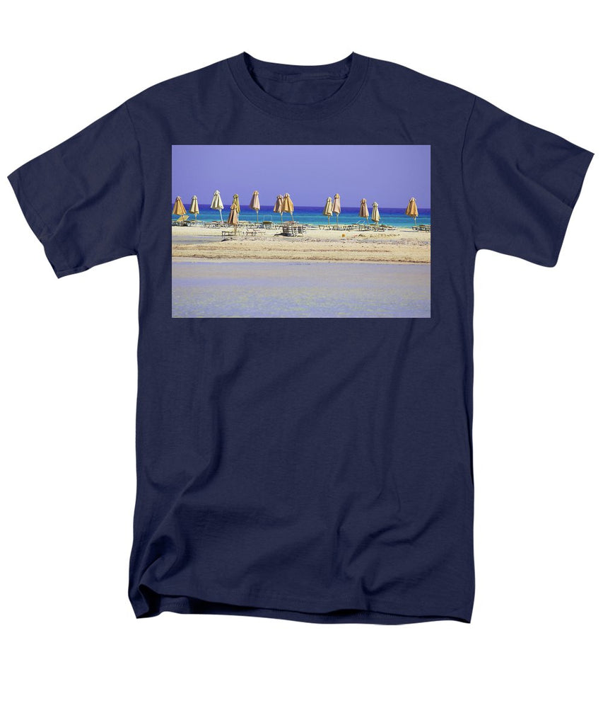 Beach, Sea And Umbrellas - Men's T-Shirt  (Regular Fit)