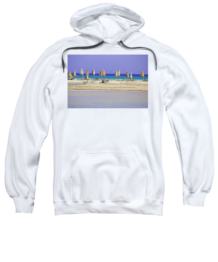 Beach, Sea And Umbrellas - Sweatshirt