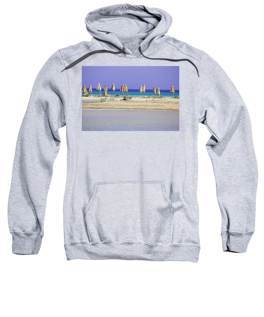 Beach, Sea And Umbrellas - Sweatshirt
