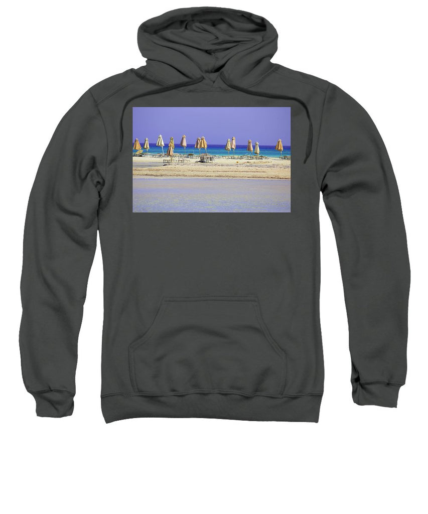 Beach, Sea And Umbrellas - Sweatshirt